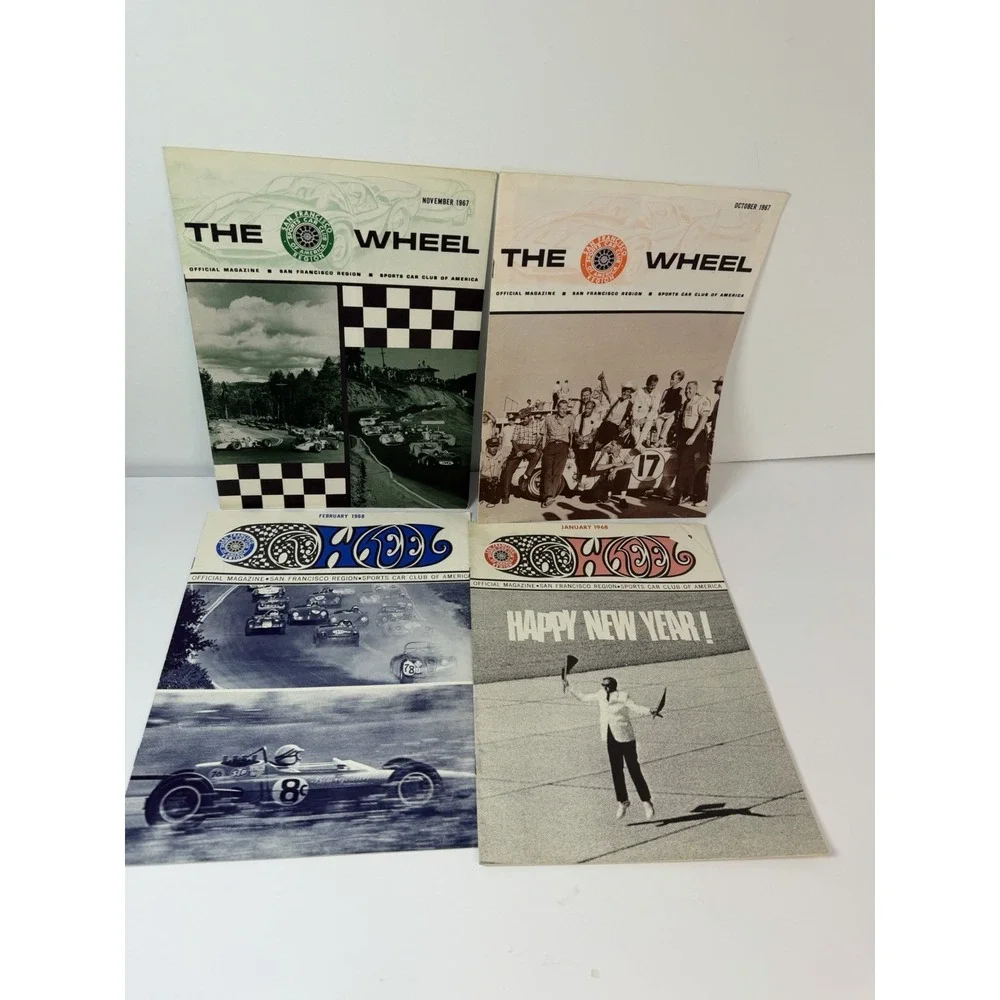 The Wheel San Francisco Sports Car Club Of America Magazine Lot Of 13 1960s READ